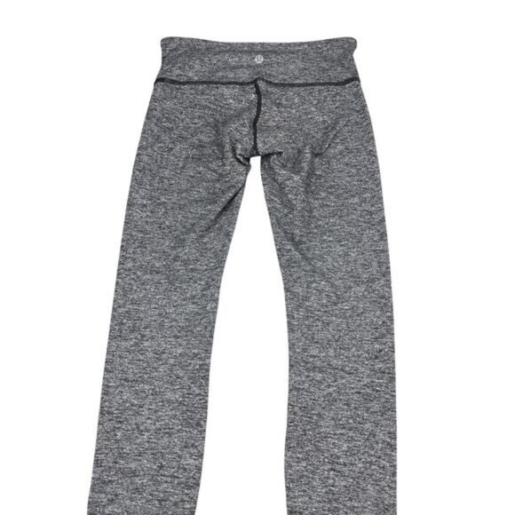 LULULEMON Wunder Under Low-Rise Tight 28" Size 4 Heathered Black - Picture 6 of 9
